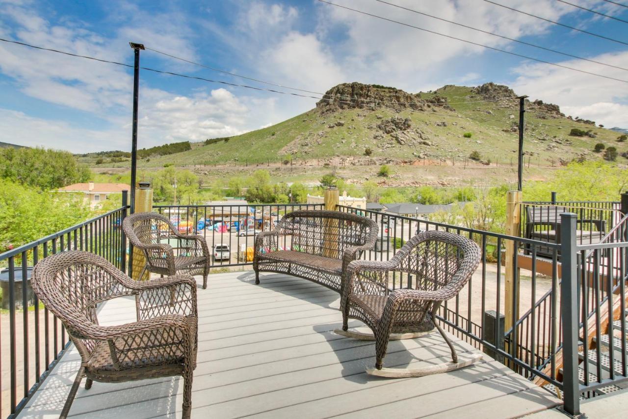 Central Lava Hot Springs Studio With Deck And Views! Eksteriør billede